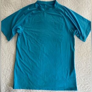 Bright Blue Short Sleeve Swim Shirt